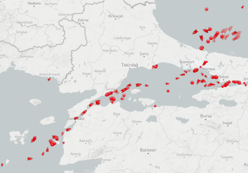 Ουρές τα δεξαμενόπλοια στο Βόσπορο