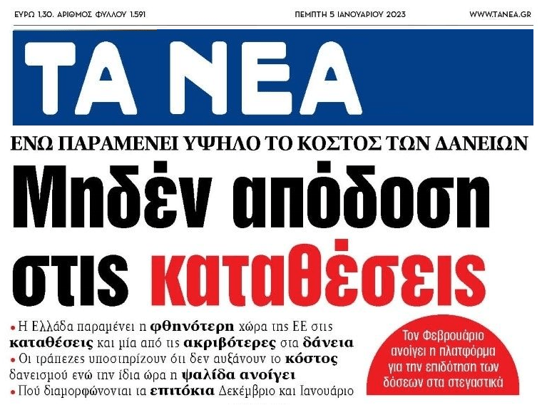 Χωρίς τέλος η ληστεία από τις τράπεζες…