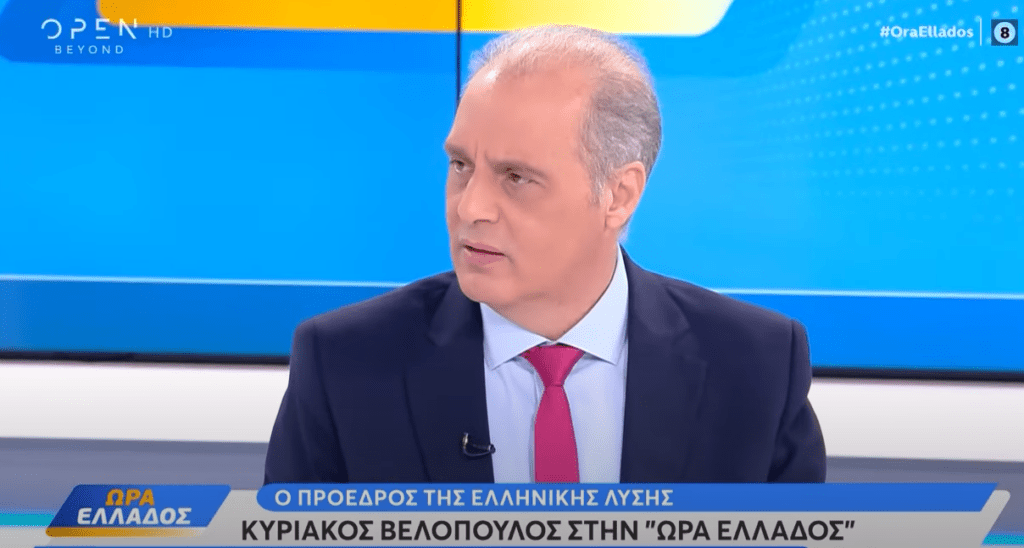 Τα σπάει ο Βελόπουλος. Δίνει τα ονόματα των μεγαλομπαταχτσήδων στον αέρα του OPEN