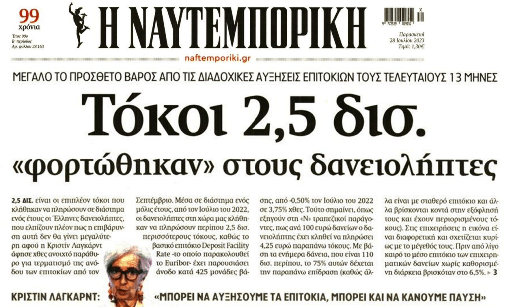 Καθαρή ληστεία υπόκεινται οι δανειολήπτες!