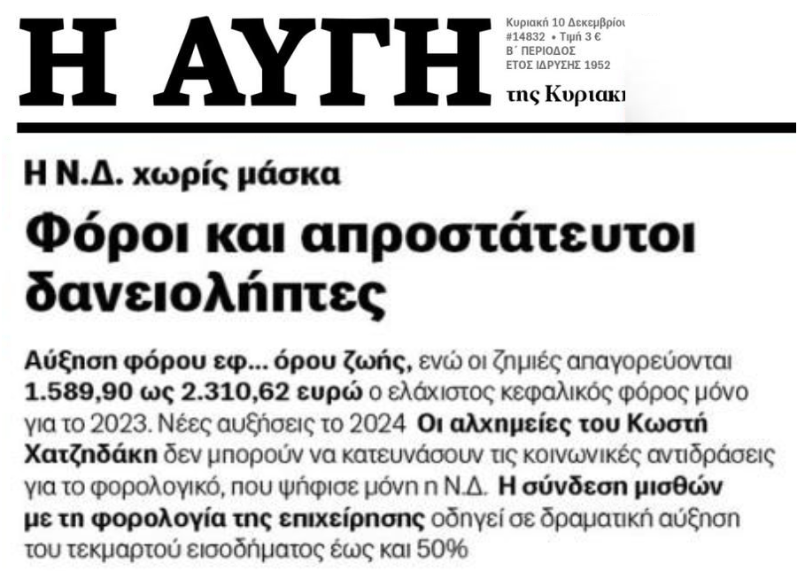 Υπερφορόλογηση στους μικρομεσαίους και οι δανειολήπτες ρίχνονται στα δόντια των funds!