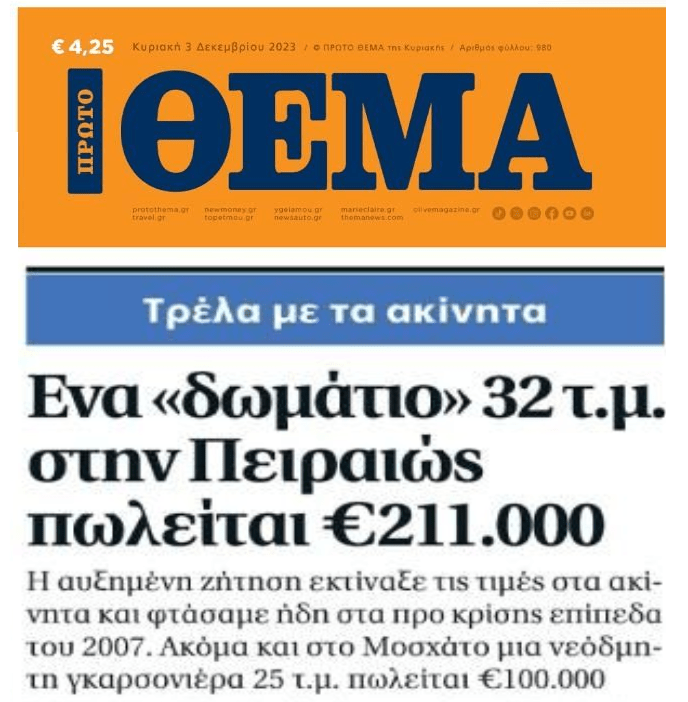 Έφτασε στο μη παρέκει η παράνοια με τα ακίνητα!