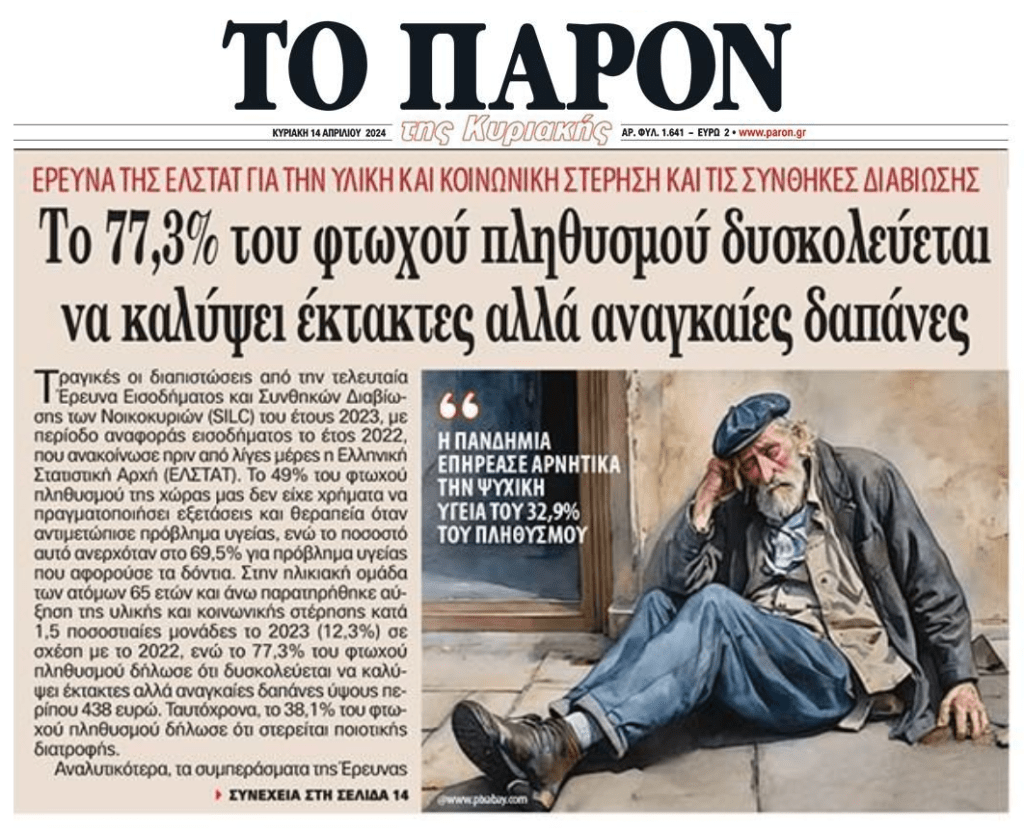 «Ζήτω η ανάπτυξη» της…φτώχειας!