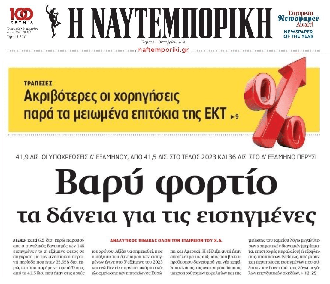Ακριβές παραμένουν οι χορηγήσεις, υπερδανεισμένες οι εισηγμένες!