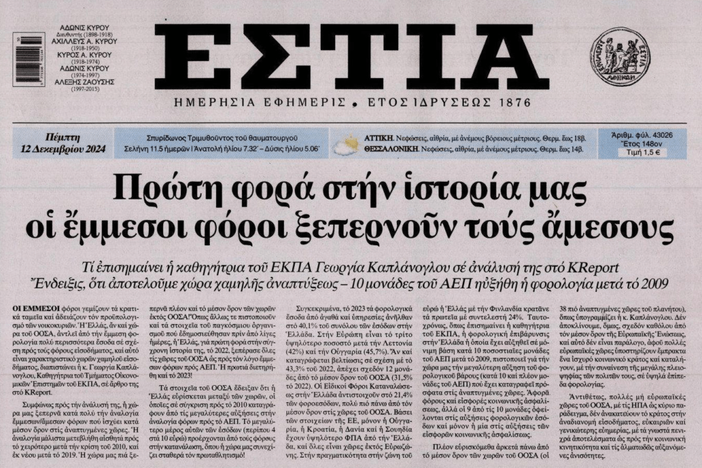 Φορο-ξεζούμισμα: Σπάνε ιστορικά ρεκόρ οι έμμεσοι φόροι!