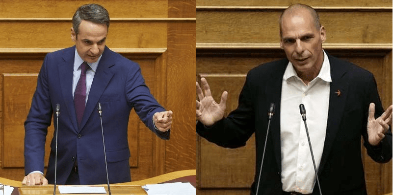 Γιάνης Βαρουφάκης: Η συγκινητική στήριξη Μητσοτάκη στο δικαίωμα των τραπεζιτών στην λεηλασία 1 mitsotakis varoufakis