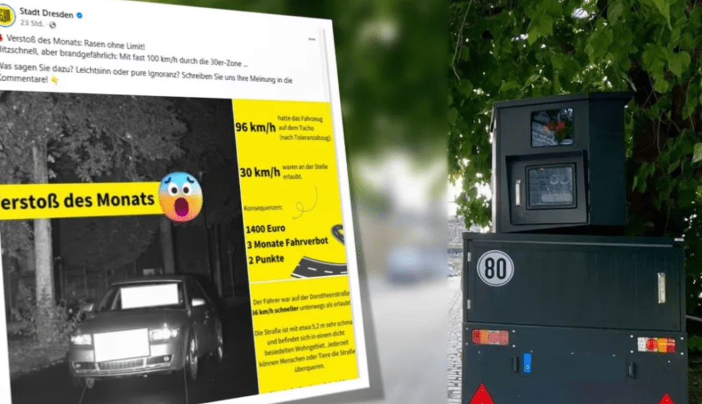 Η Δρέσδη διαπομπεύει πλέον στο Facebook τον «Παραβάτη Οδηγό του Μήνα»