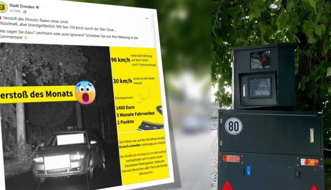 Η Δρέσδη διαπομπεύει πλέον στο Facebook τον «Παραβάτη Οδηγό του Μήνα»