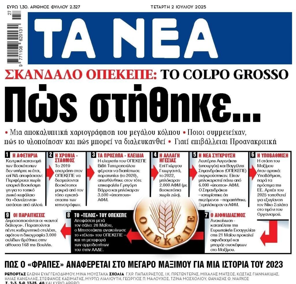 Η χρυσή κομπίνα του ΟΠΕΚΕΠΕ και ο Daniel που έβρεξε….καλλιέργειες στον Θεσσαλικό κάμπο!
