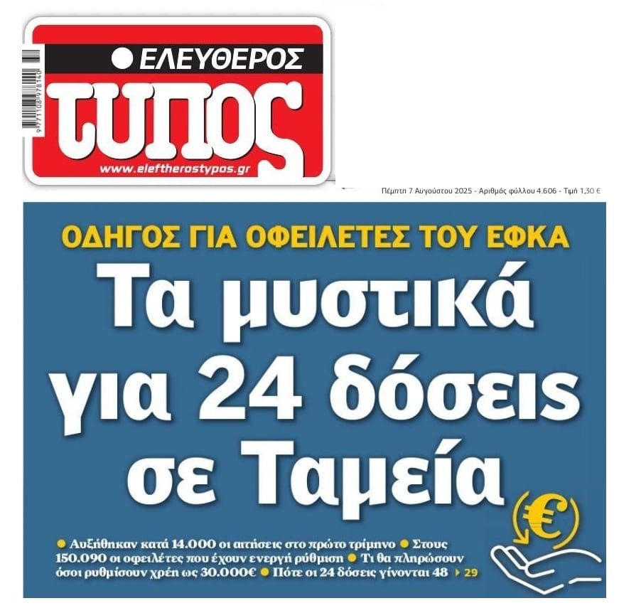 Οδηγός για τους οφειλέτες του ΕΦΚΑ: Τα μυστικά για 24 δόσεις σε Ταμεία