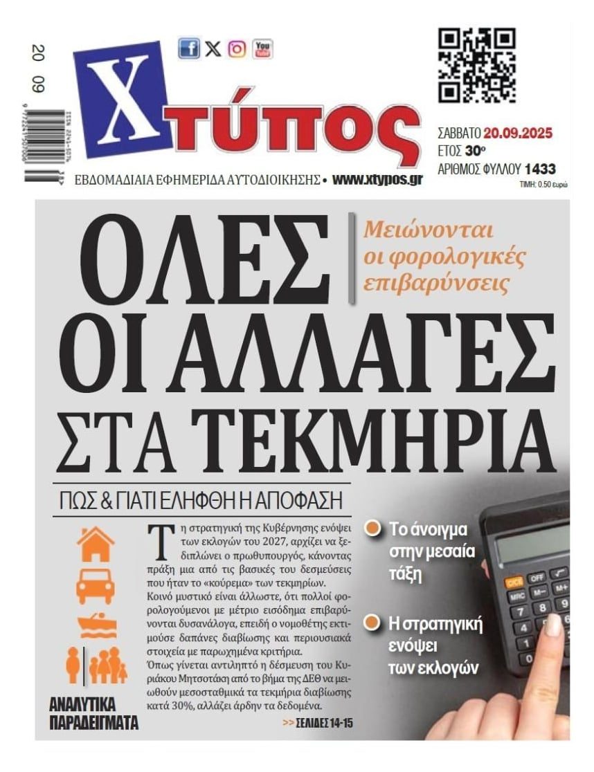 Αλλαγές στα τεκμήρια διαβίωσης