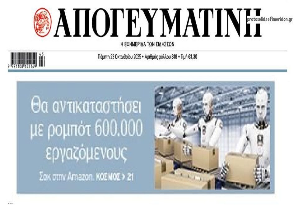 Η τεχνητή νοημοσύνη φέρνει σοκ στην αγορά εργασίας!