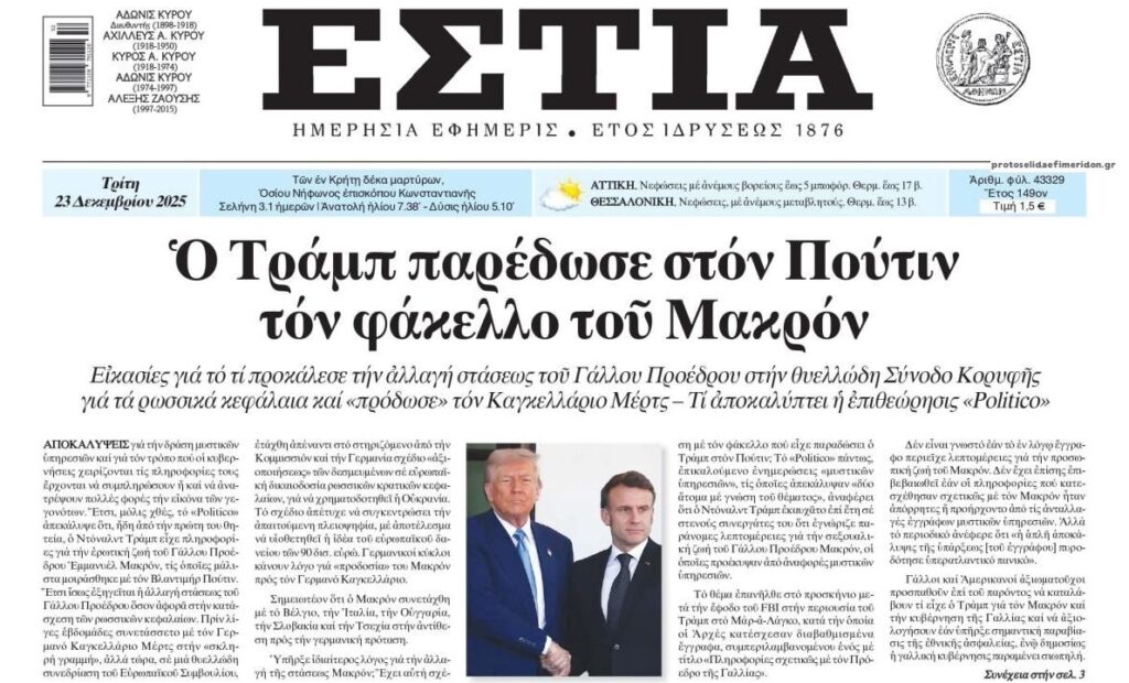 Μυστικές υπηρεσίες, εκβιασμοί και μπόχα στο υψηλότερο επίπεδο…