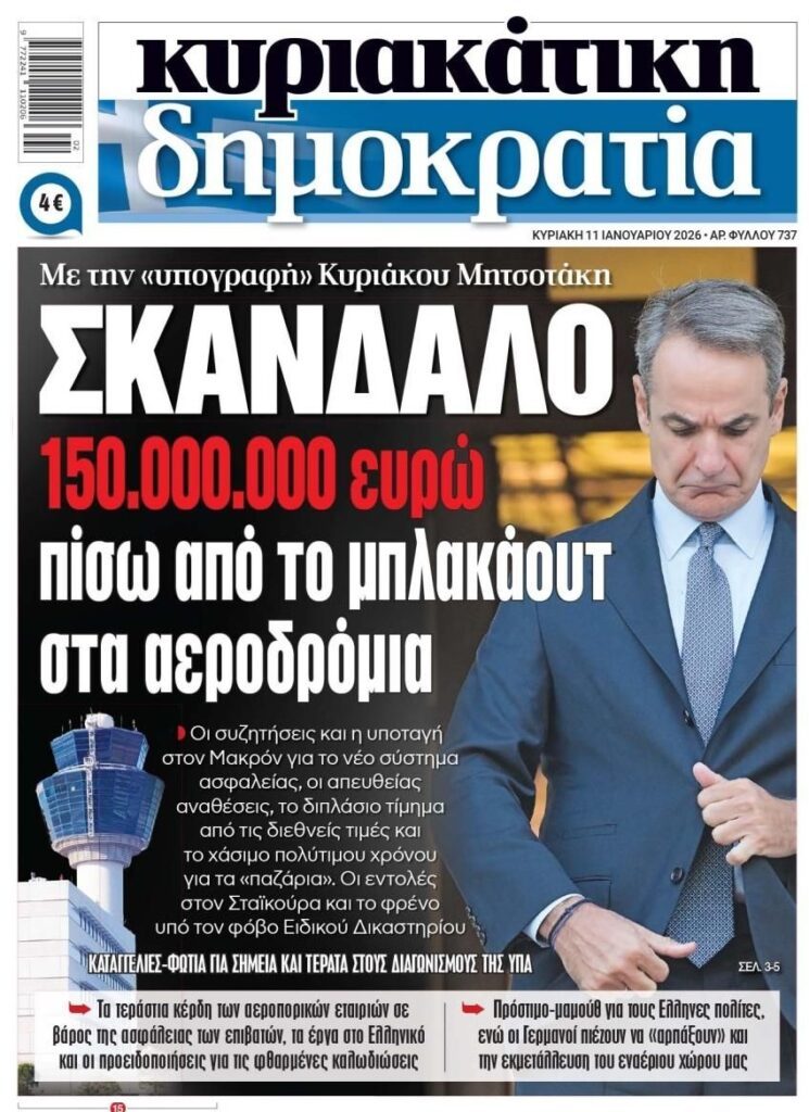 Διαχρονικό σκάνδαλο και καταγγελίες-φωτιά για το μπλακάουτ στα αεροδρόμια…