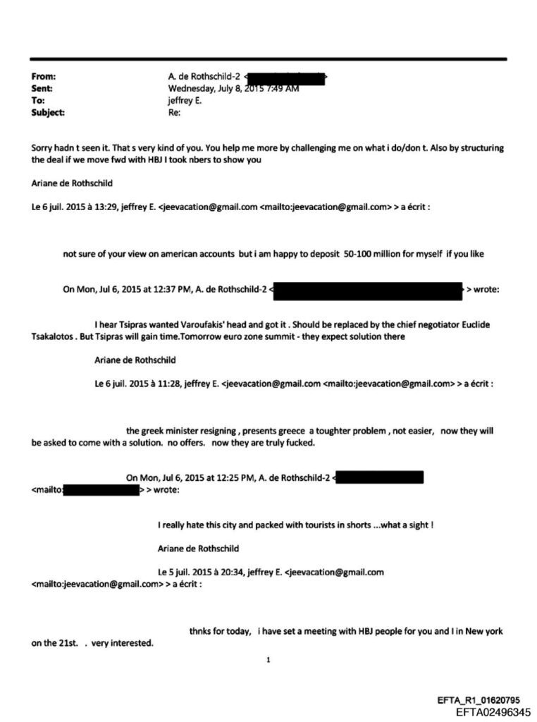 Τα αρχεία Έπσταϊν επιβεβαιώνουν πώς κατέστρεψαν την Ελλάδα....