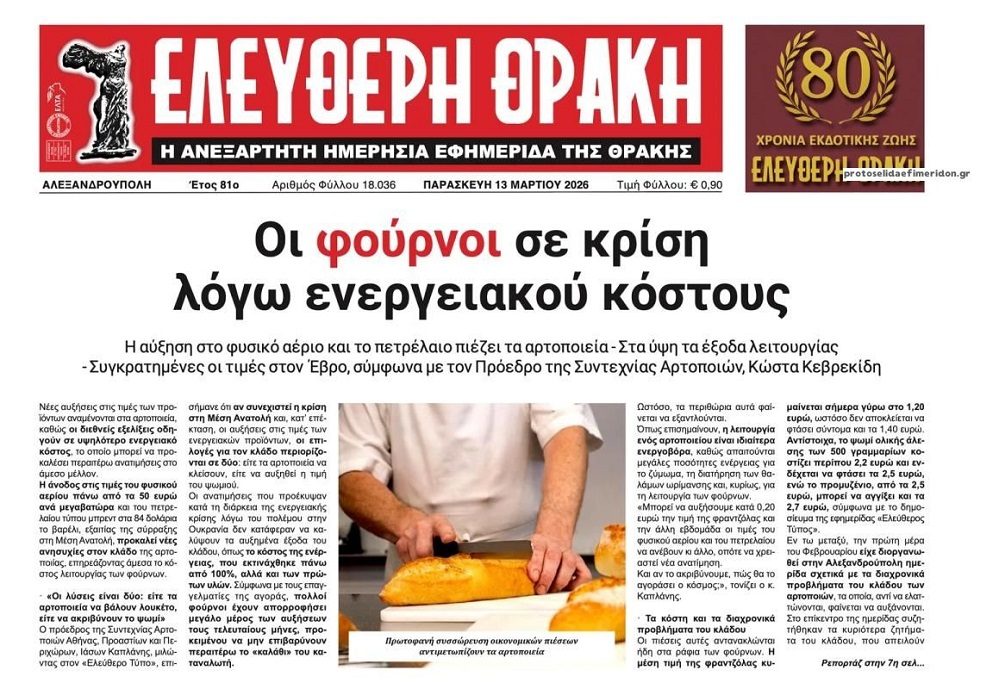 Πάμε για μαζικά λουκέτα;; Ακροβατούν με την επιβίωση οι φούρνοι…