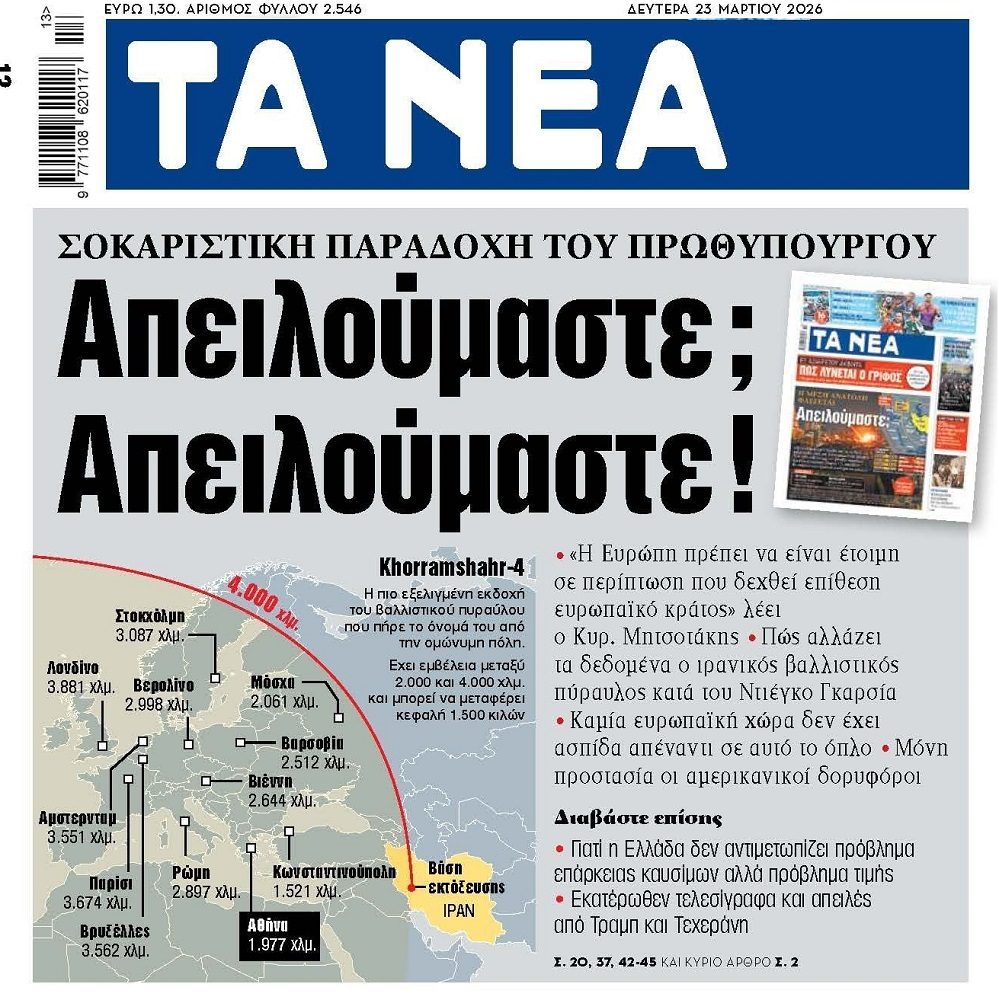 Τρομάζουν οι βαλλιστικοί πύραυλοι του Ιράν!