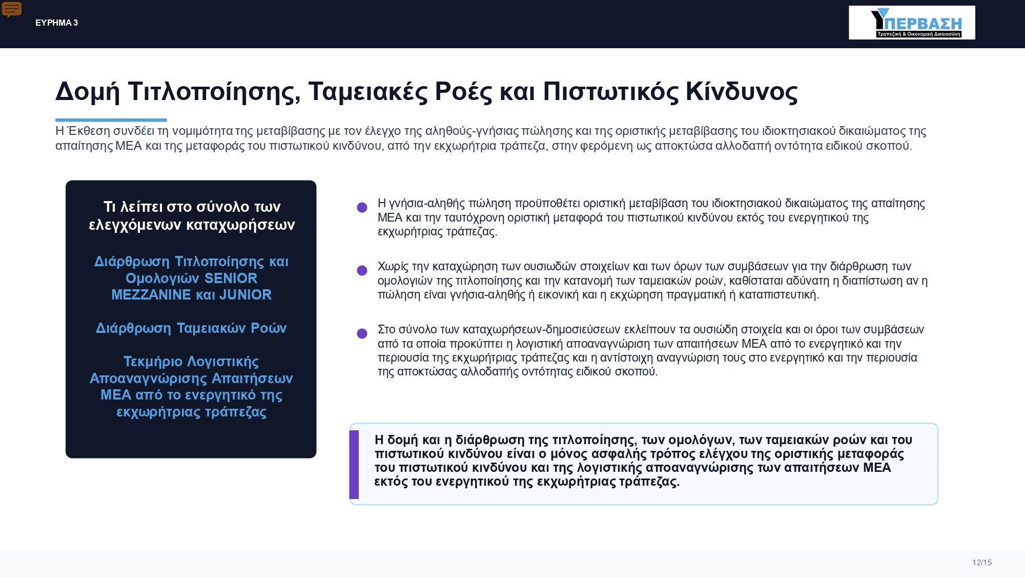 Ταφόπλακα για SERVICERS+FUNDS o Νομικός Έλεγχος στο Ενεχυροφυλακείο