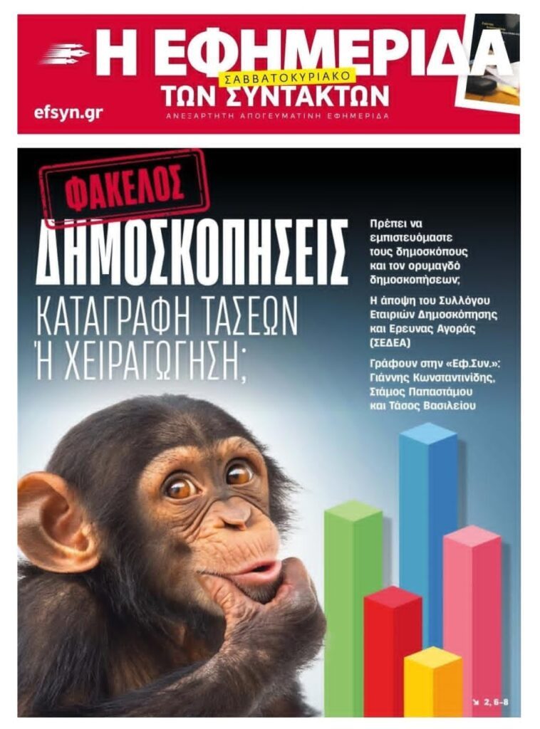 Χειραγώγηση της κοινής γνώμης με μαϊμού δημοσκοπήσεις…