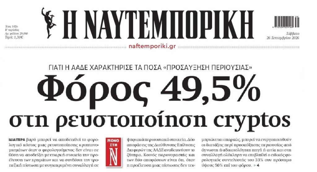 Φορο-σφαγή στα κρυπτονομίσματα!