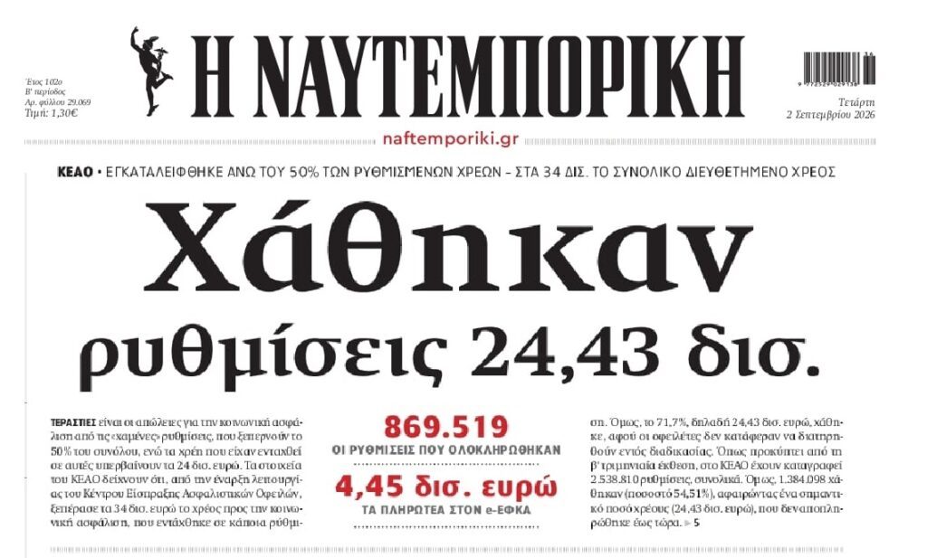 Τεράστιο φιάσκο: Χάθηκε το 70% των ρυθμίσεων για χρέη στον ΕΦΚΑ!!