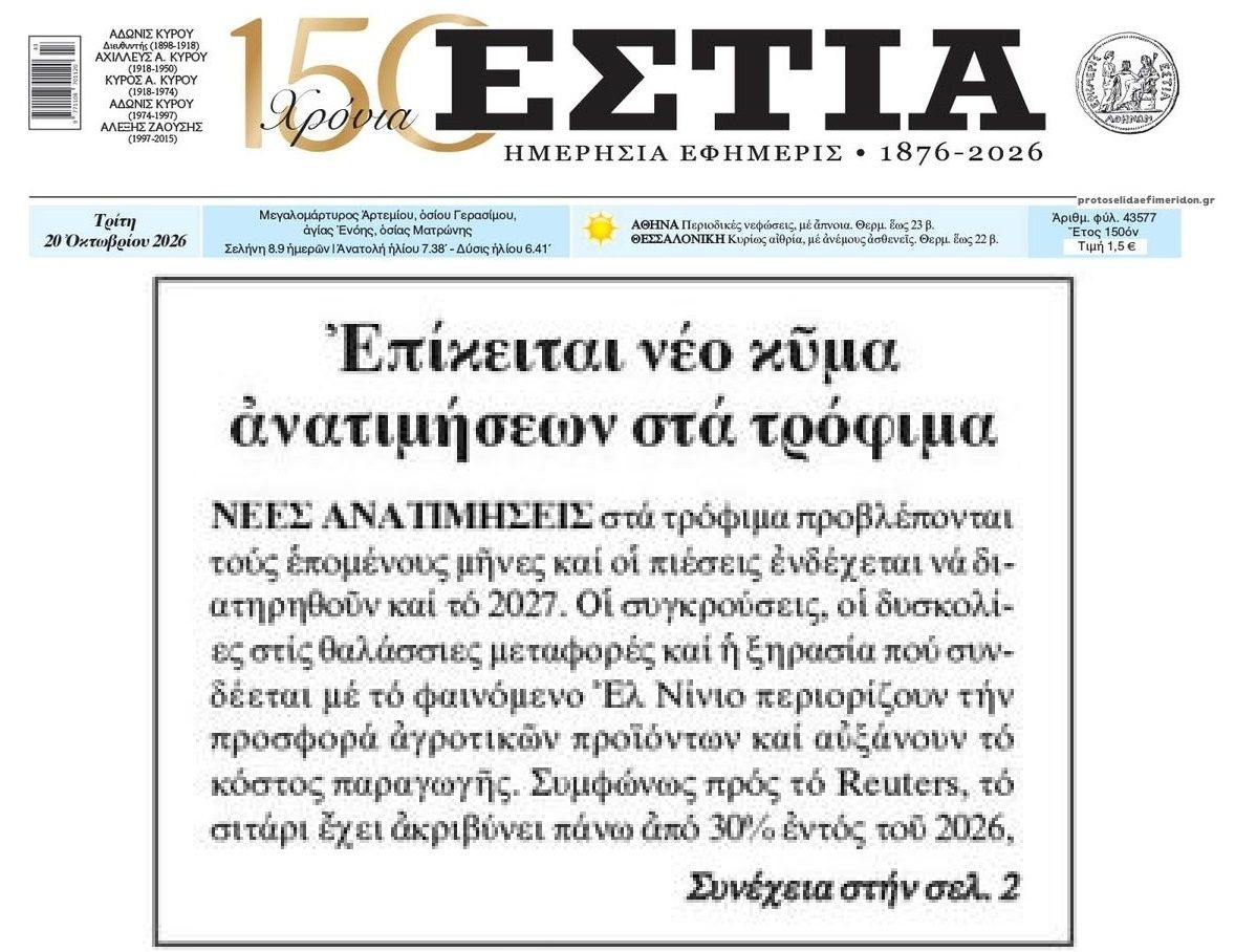 Ακρίβεια non-stop....